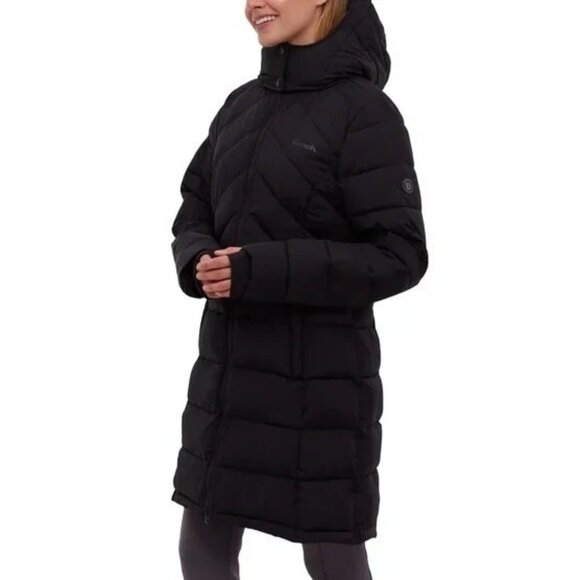Bench Women's XXL Black Quilted Hooded Puffer Coat Jck0248 - Picture 3 of 15